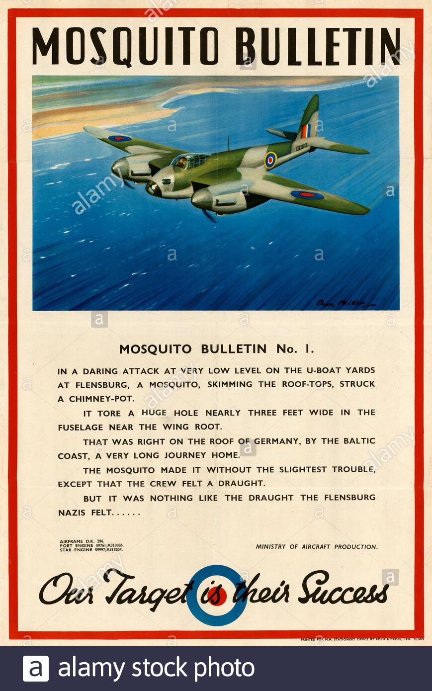 La Seconde Guerre mondiale affiche de propagande de l'information du public 2 Banque D'Images