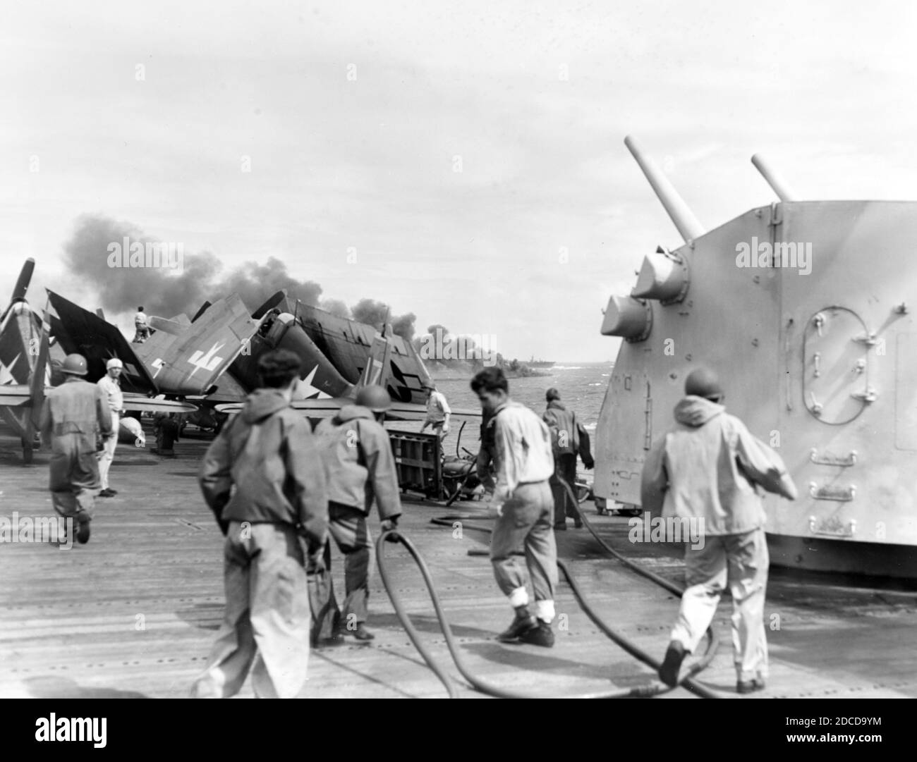 Deuxième Guerre mondiale, bataille du golfe de Leyte, 1944 Banque D'Images
