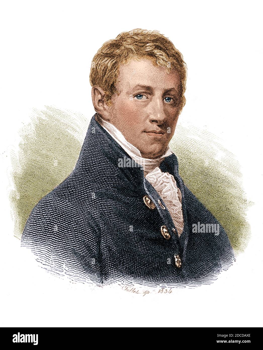 Humphry Davy, chimiste anglais Banque D'Images