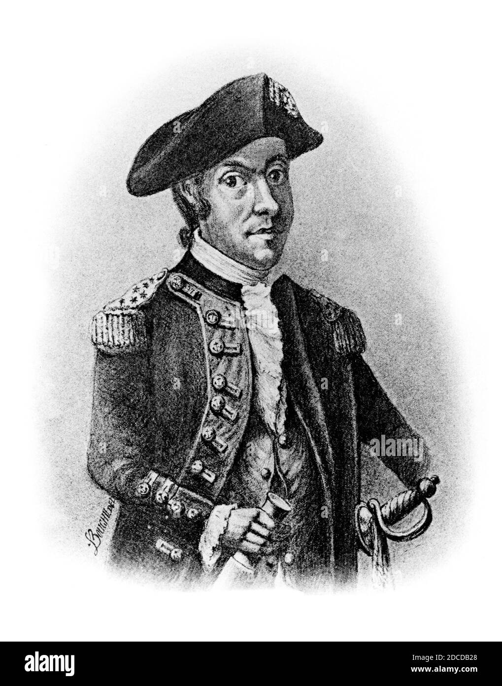 John Paul Jones, héros naval Accédez Banque D'Images