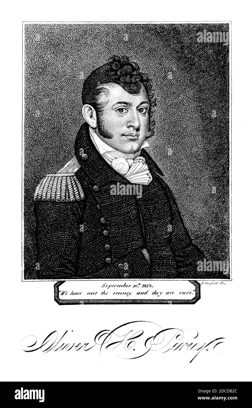 Oliver Hazard Perry, héros naval américain Banque D'Images