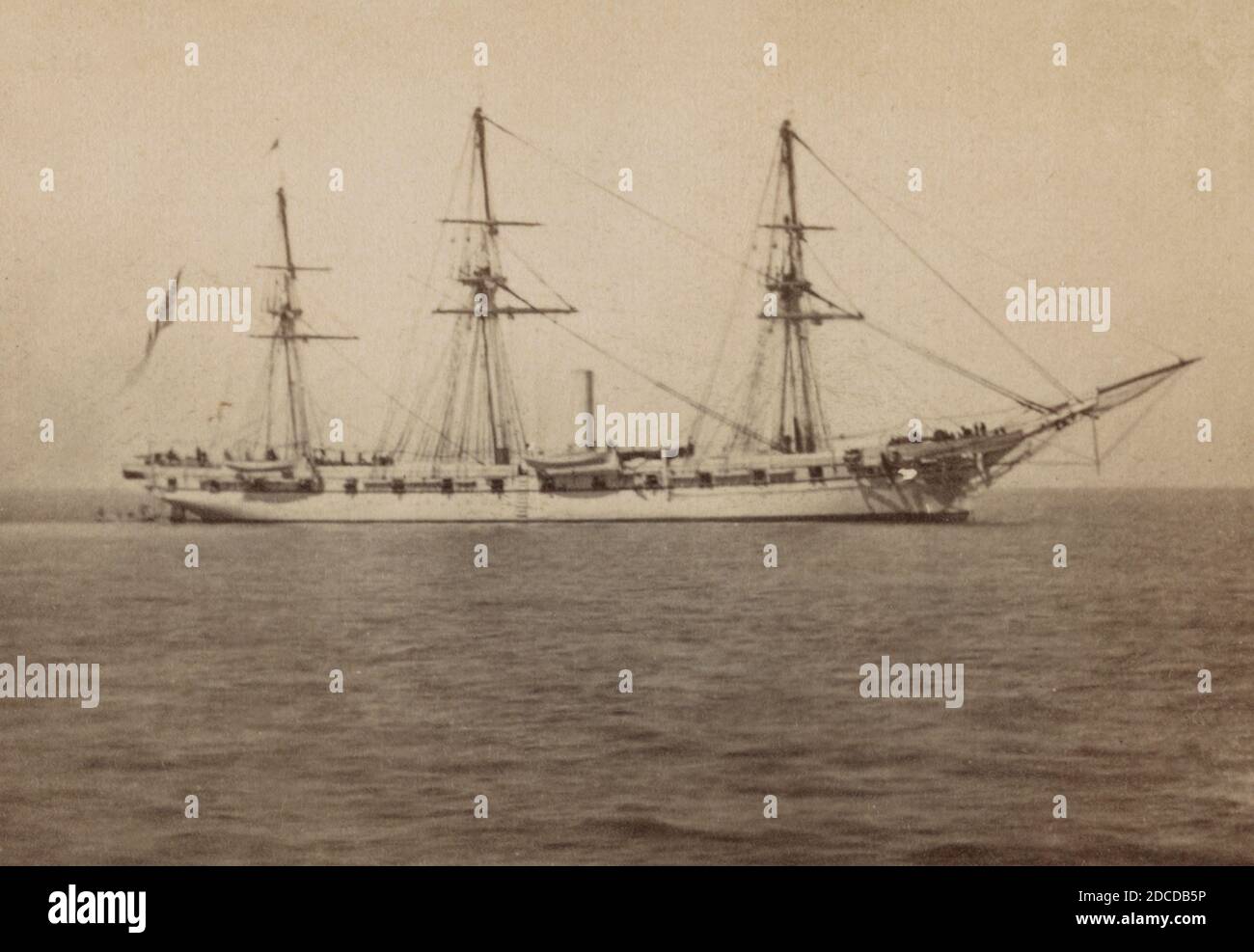 USS Hartford, amiral de l'amiral Farragut Banque D'Images