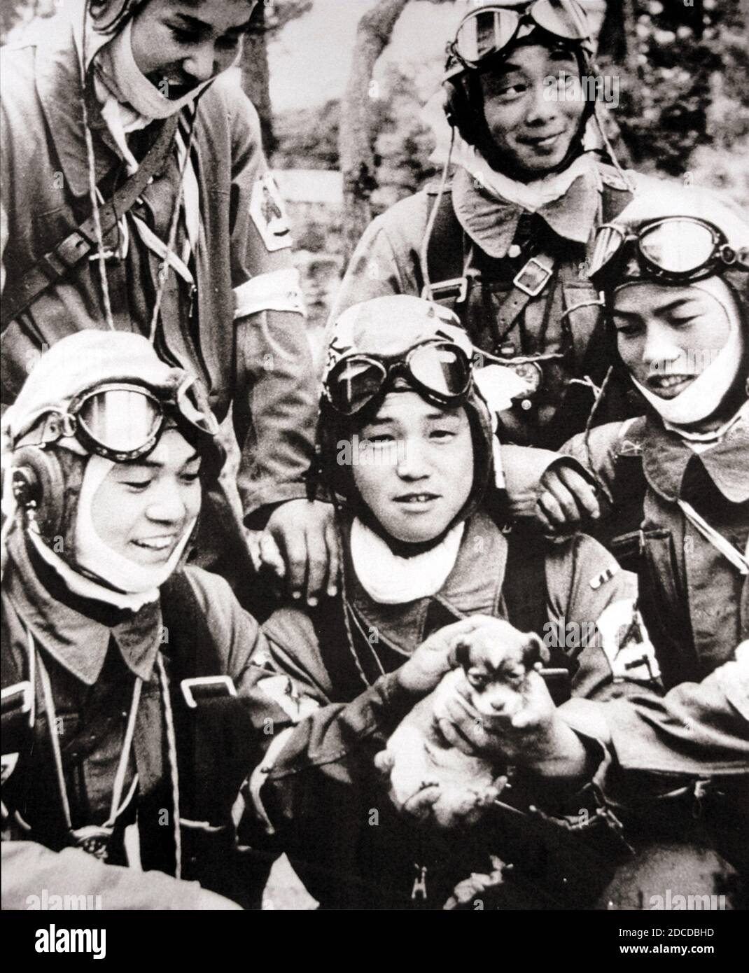 Deuxième Guerre mondiale, 72e Escadron Shinbu, pilotes Kamikaze, 1945 Banque D'Images