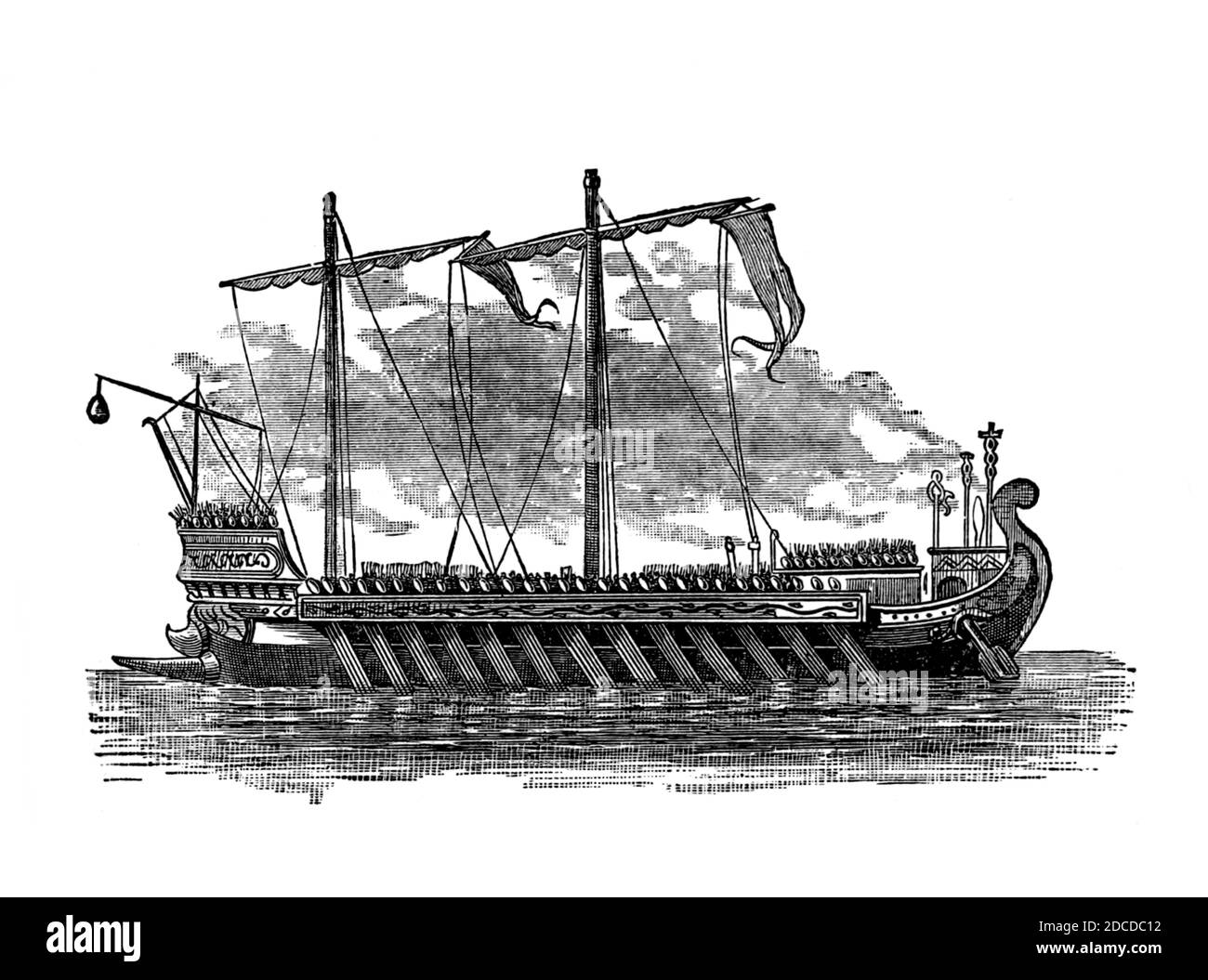 Galère romaine Banque D'Images