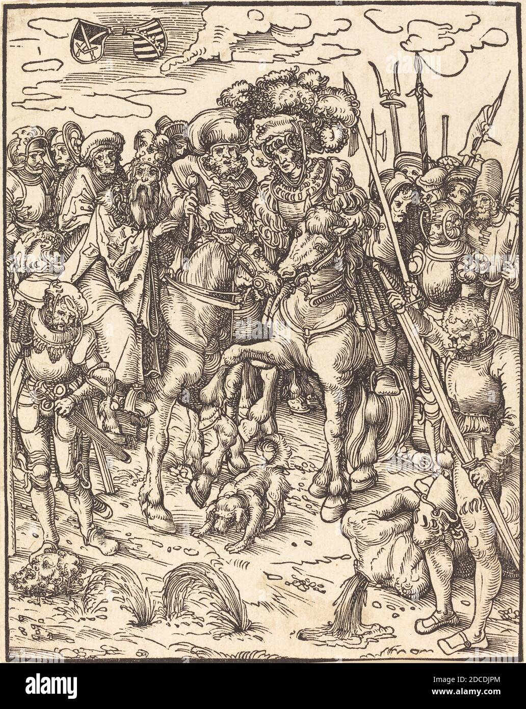 Lucas Cranach l'ancien, (artiste), allemand, 1472 - 1553, Saint Matthieu, martyre des douze Apôtres, (série), coupe de bois Banque D'Images
