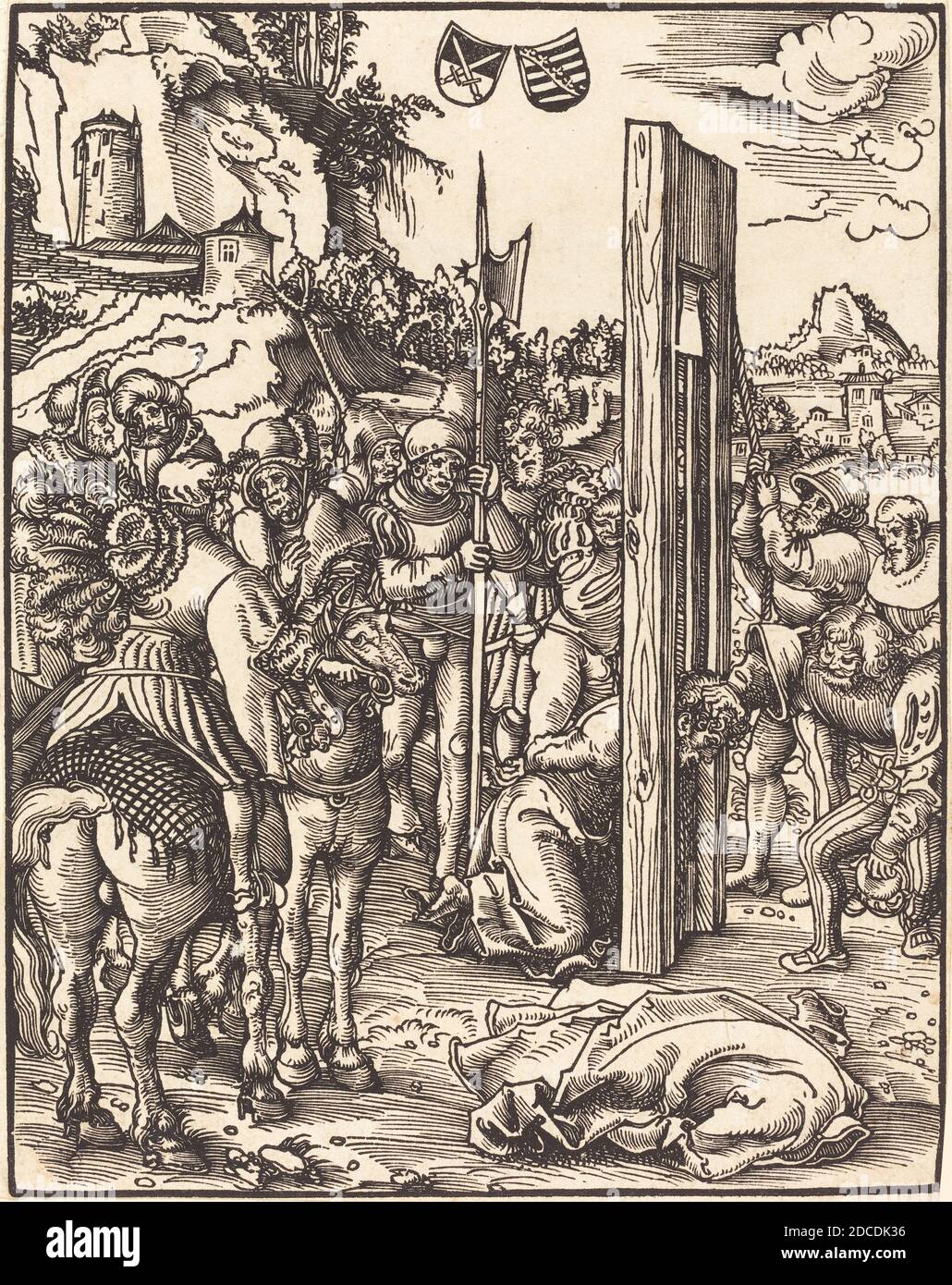 Lucas Cranach l'ancien, (artiste), Allemand, 1472 - 1553, Saint Matthias, le martyre des douze Apôtres, (série), coupe de bois Banque D'Images