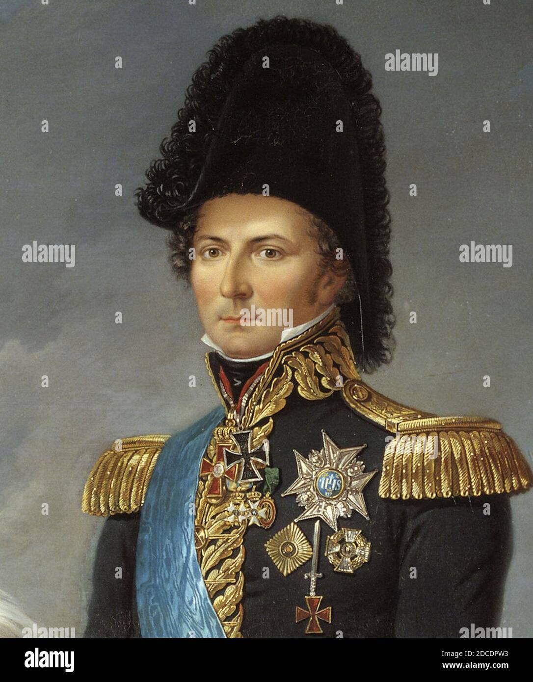 Karl XIV Johan, roi de Suède et de Norvège, peint par Fredric Westin (culture). Banque D'Images