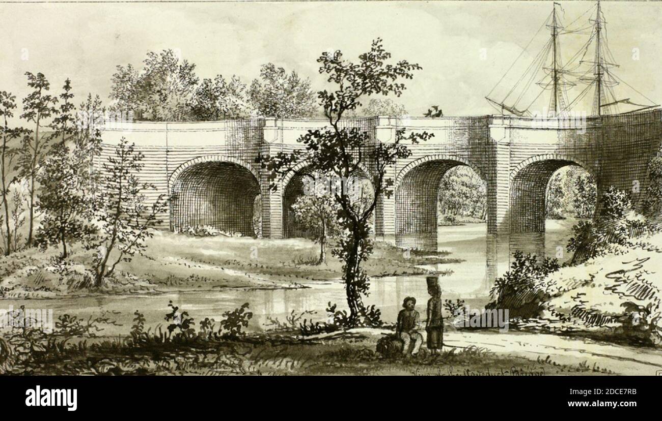 Kelvin Aqueduct par James Hopkirk. Banque D'Images