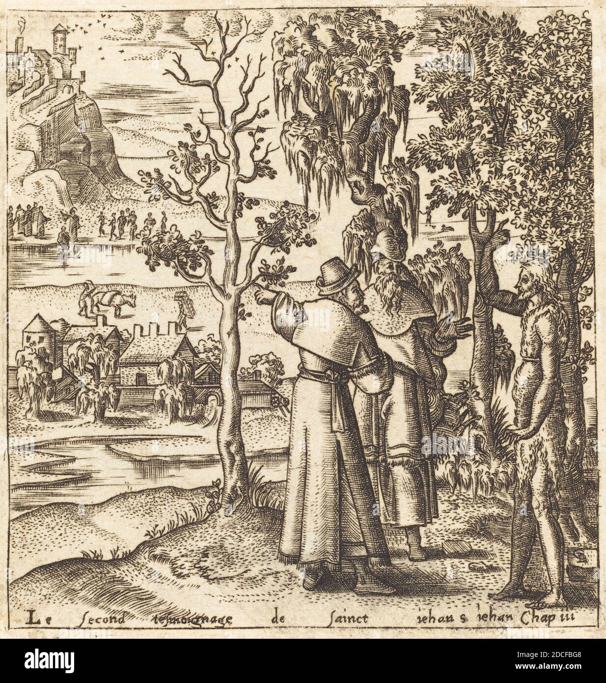 Léonard Gaultier, (artiste), français, 1561 - 1641, le témoignage de Jean, scènes du Nouveau Testament, (série), probablement c. 1576/1580, gravure Banque D'Images