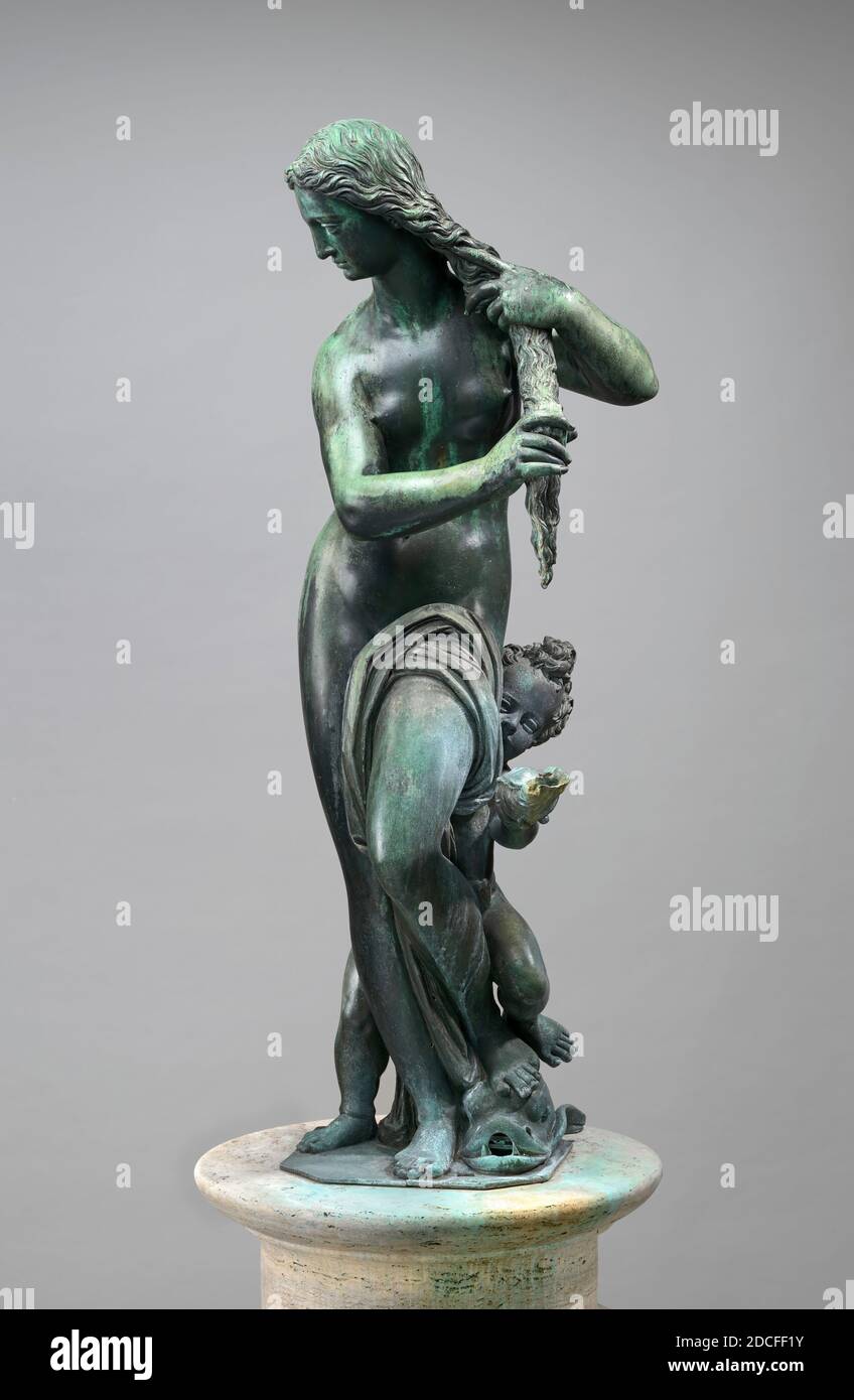 Italien XVIe siècle, (artiste), Giovanni Bologna, (artiste apparenté), Flamand, 1529 - 1608, Vénus et Cupid, c. 1575/1580, bronze, hors tout (hauteur): 124.5 cm (49 in.) poids brut: 264 lb Banque D'Images