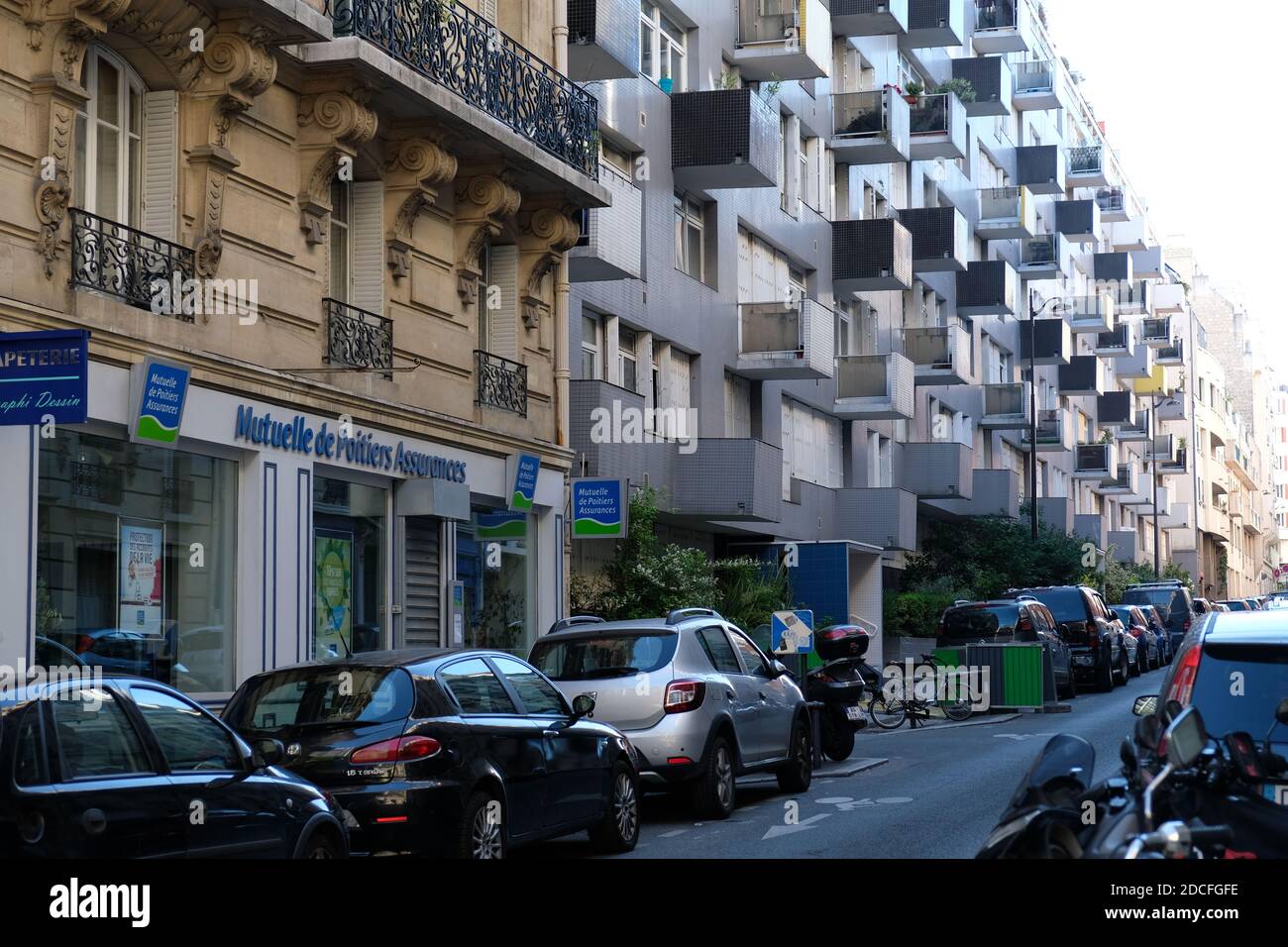 Une structure de façade en France Banque D'Images