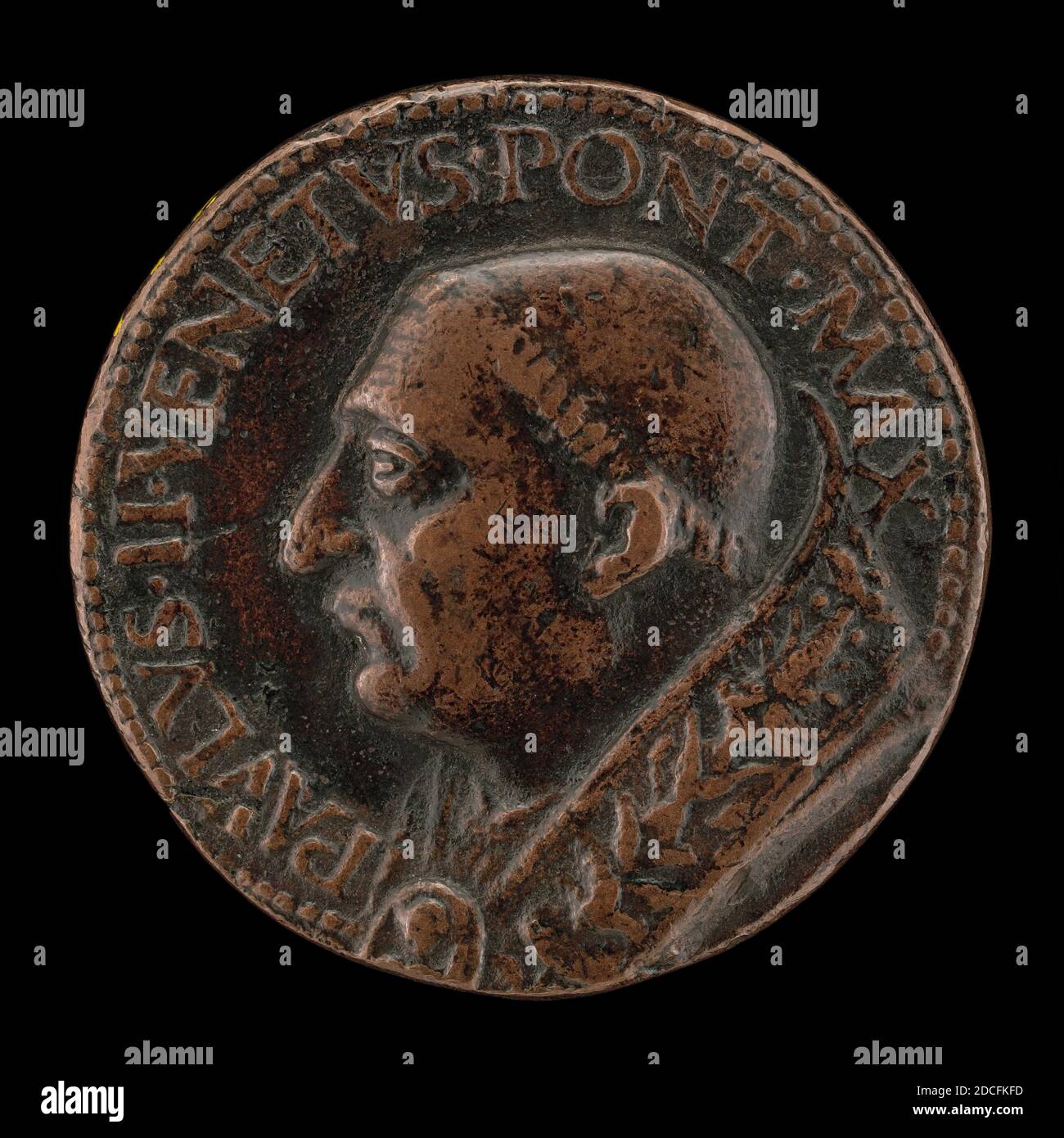 Roman du XVe siècle, (artiste), Paul II (Pietro Barbo, 1417-1471), Pape 1464, 1465, bronze, total (diamètre): 3.39 cm (1 5/16 in.), poids brut: 22.98 gr (0.051 lb.), axe: 6:00 Banque D'Images