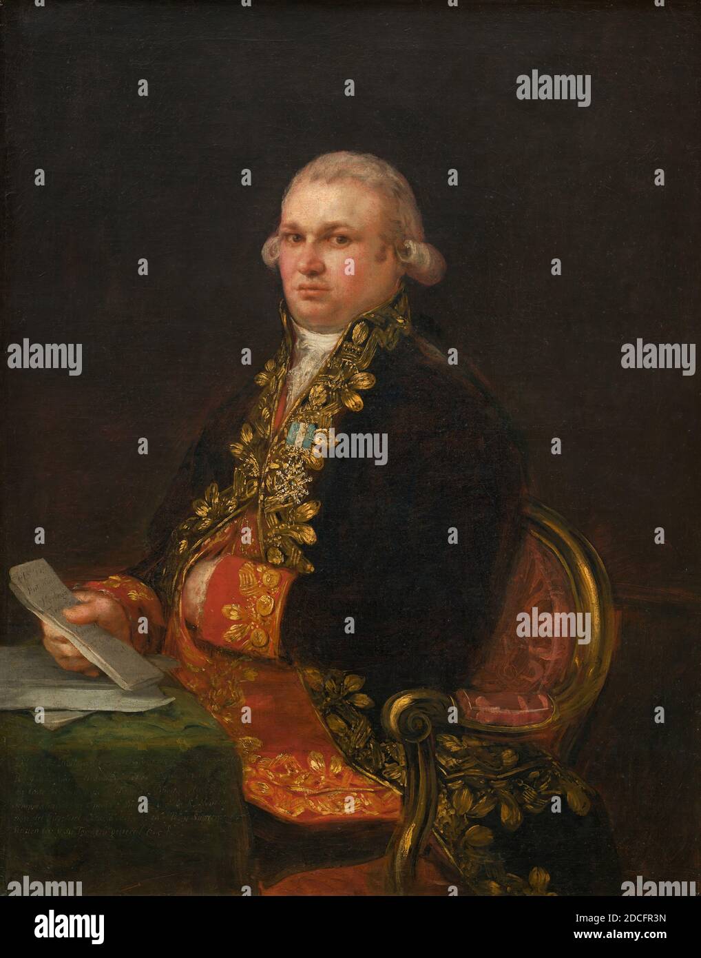 Francisco de Goya, (artiste), espagnol, 1746 - 1828, Don Antonio Noriega, 1801, huile sur toile, total: 102.6 x 80.9 cm (40 3/8 x 31 7/8 po.), encadré: 128.3 x 105.4 x 12.7 cm (50 1/2 x 41 1/2 x 5 po Banque D'Images