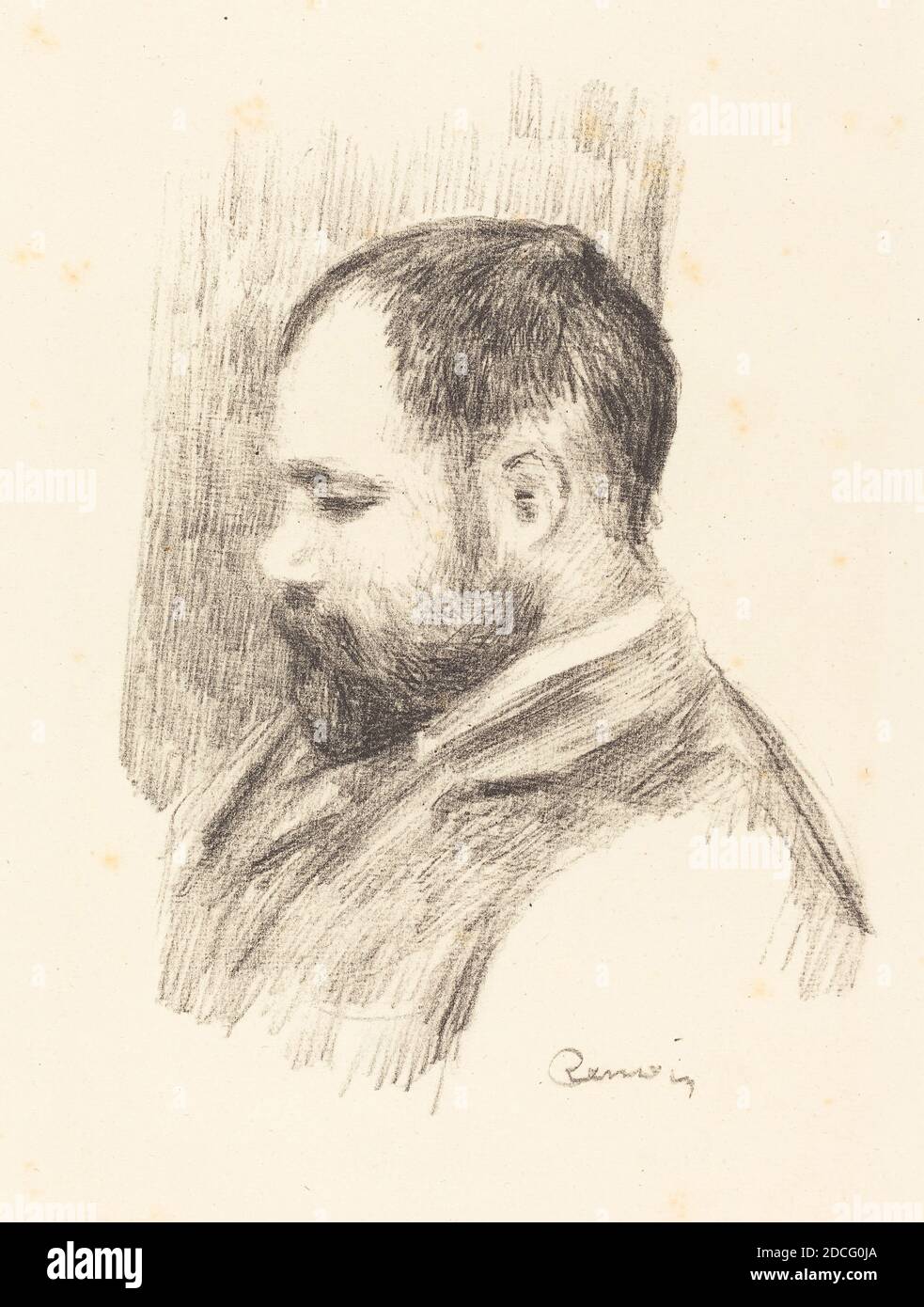 Auguste Renoir, (artiste), Français, 1841 - 1919, Ambroise Volard, 1904, lithographie Banque D'Images