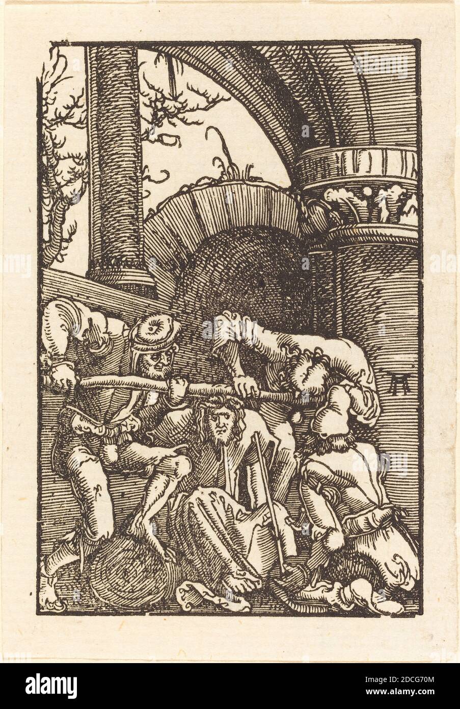 Albrecht Altdorfer, (artiste), allemand, 1480 ou avant - 1538, Christ couronné de Thorns, la chute et la Rédemption de l'Homme, (série), c. 1513, coupe de bois Banque D'Images