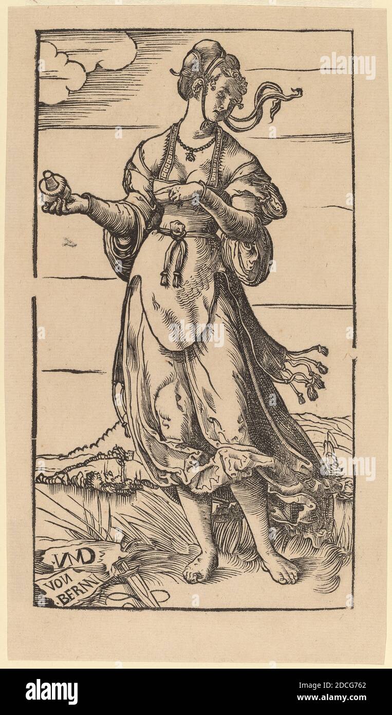 Niklaus Manuel I, (artiste), Suisse, c. 1484 - 1530, la Vierge Sage, les Virgins Sage et Sage, (série), 1518, coupe de bois Banque D'Images