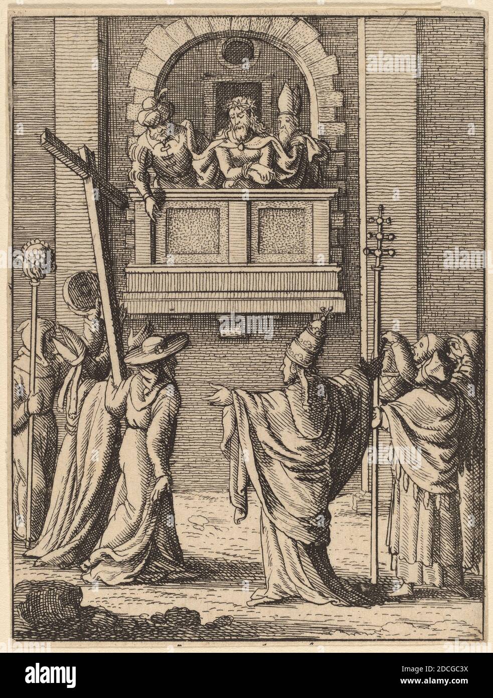 Venceslaus Hollar, (artiste), Bohemian, 1607 - 1677, Ecce Homo, la passion satirique, (série), gravure Banque D'Images