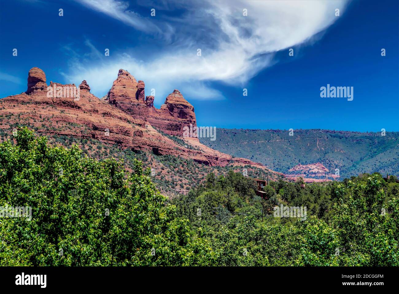 Juste quelques-uns des paysages magnifiques que vous verrez alors que vous vous rendez dans Sedona Arizona. Banque D'Images