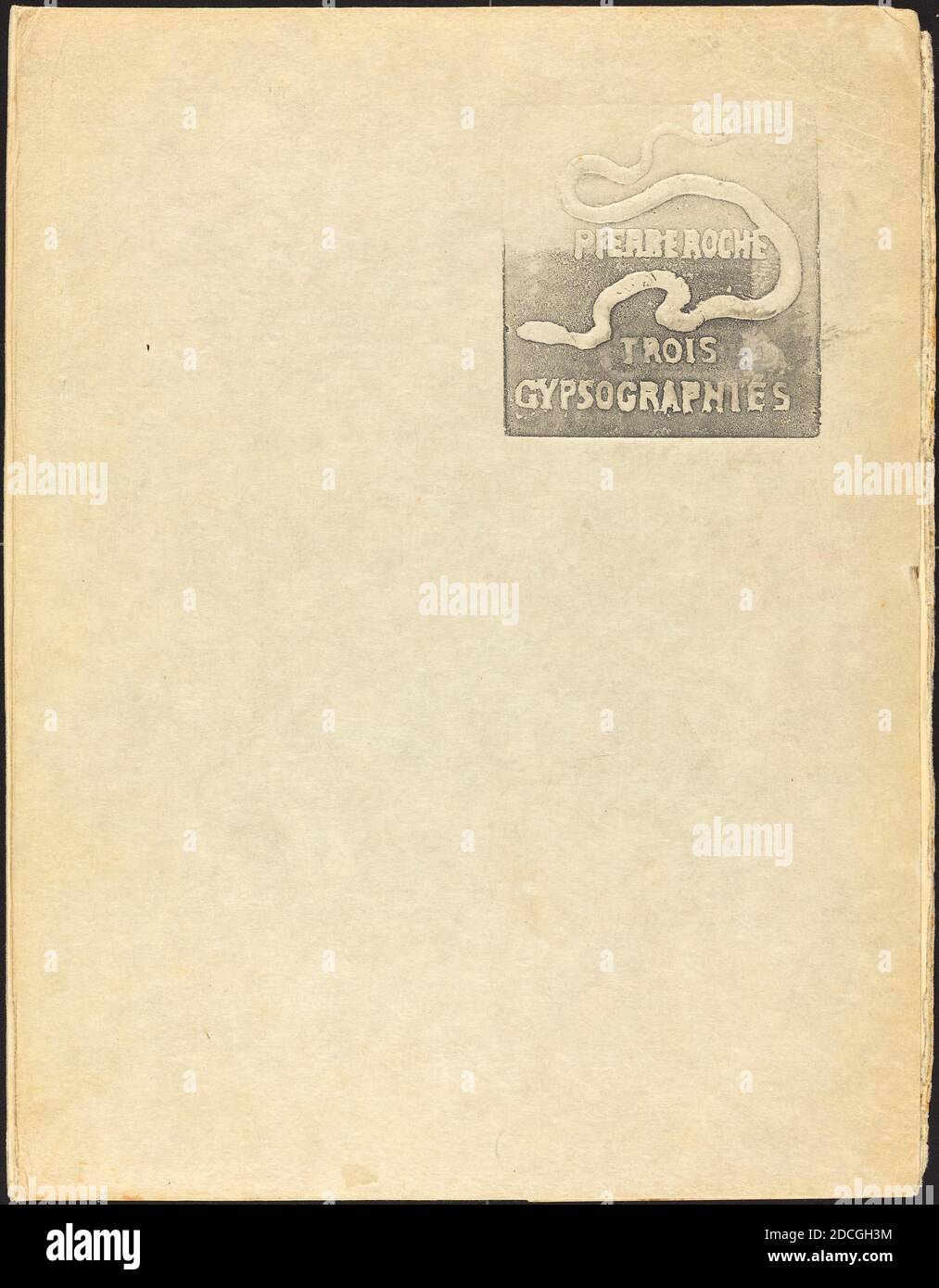 Pierre Roche, (artiste), Français, 1855 - 1922, Cover Design, gitsographe Banque D'Images