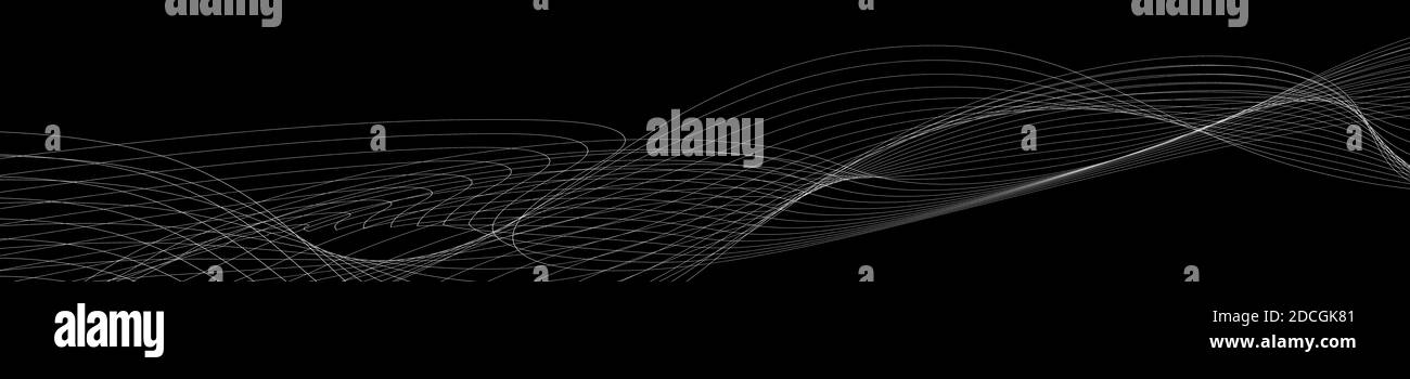 Panorama de l'onde magique illustration conception d'arrière-plan Banque D'Images