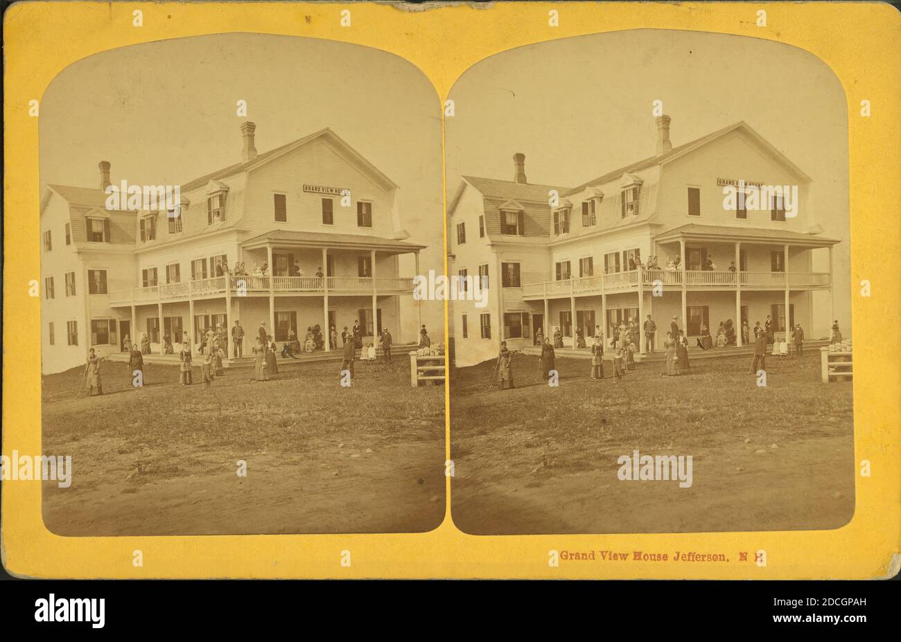 Grand View House, Jefferson, N.H., G. H. Aldrich & Co., installations publiques, New Hampshire, Jefferson (N.H Banque D'Images
