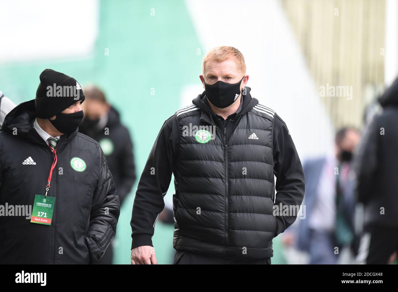 Easter Road Stadium.Édimbourg. Scotland.UK 21 novembre-20 Scottish Premership Match Hibernian vs Celtic Celtic Manager Neil Lennon à l'arrivée Easter Road Credit: eric mccowat/Alay Live News Banque D'Images