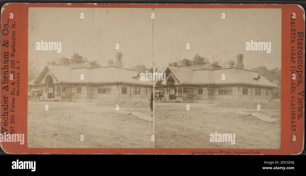 Concert Grove House, Prospect Park., New York (État), New York (New York), Brooklyn (New York, New York), Prospect Park (New York, New York Banque D'Images