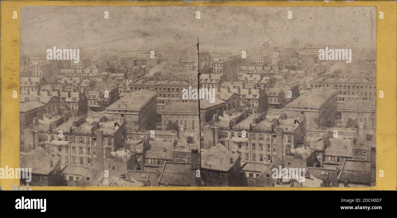 Vue plongeante de la ville de New York, depuis la Tour Shot, 1901, New York (État), New York (N.Y.), Manhattan (New York, N.Y.), New York Banque D'Images