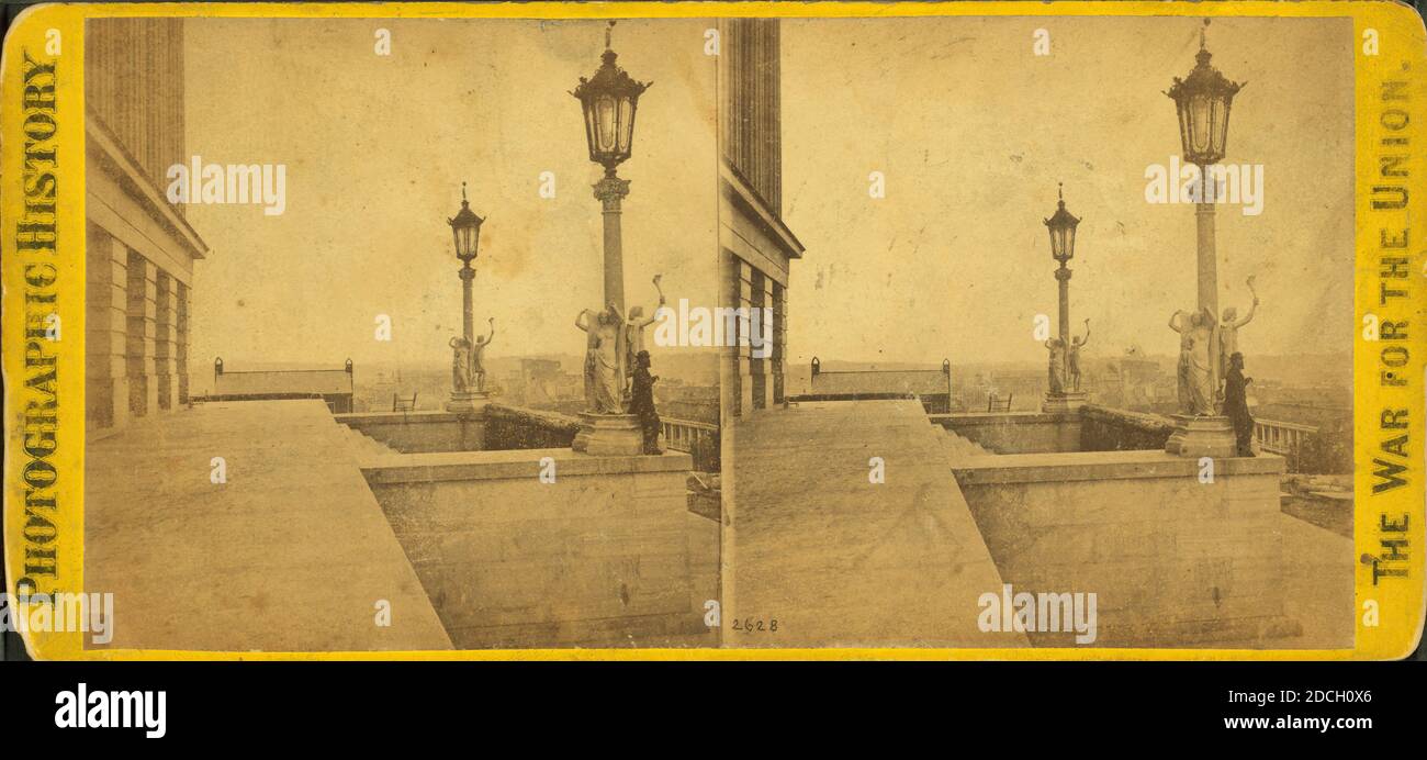 Vue depuis le portique de la State House, Nashville, Tennessee, vers le sud-est, E. et H.T. Anthony (firme), 1861, États-Unis Banque D'Images