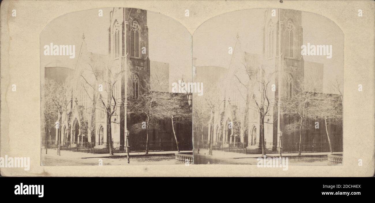 Réformé sud-néerlandais, cor. 5th Ave. & 21st St., 1864, New York (État), New York (New York), Manhattan (New York, New York), New York Banque D'Images