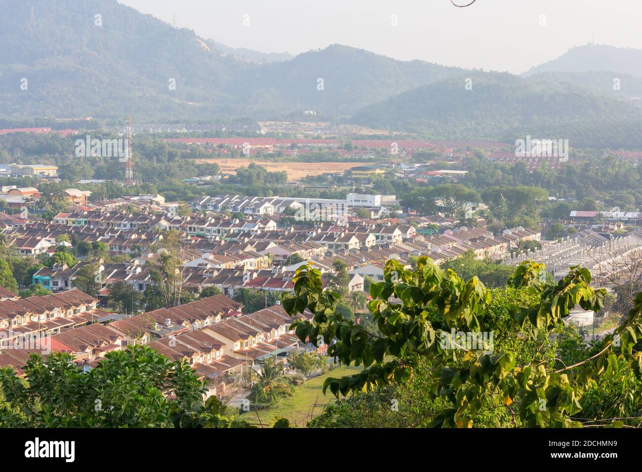 Vue sur Seremban pendant la promenade en nature. Banque D'Images