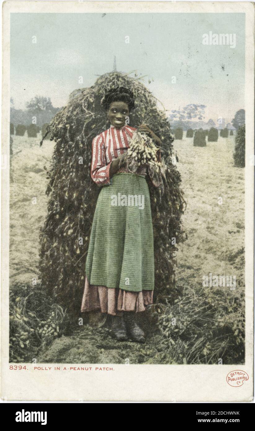 Polly dans le patchwork Peanut, image fixe, cartes postales, 1898 - 1931 Banque D'Images