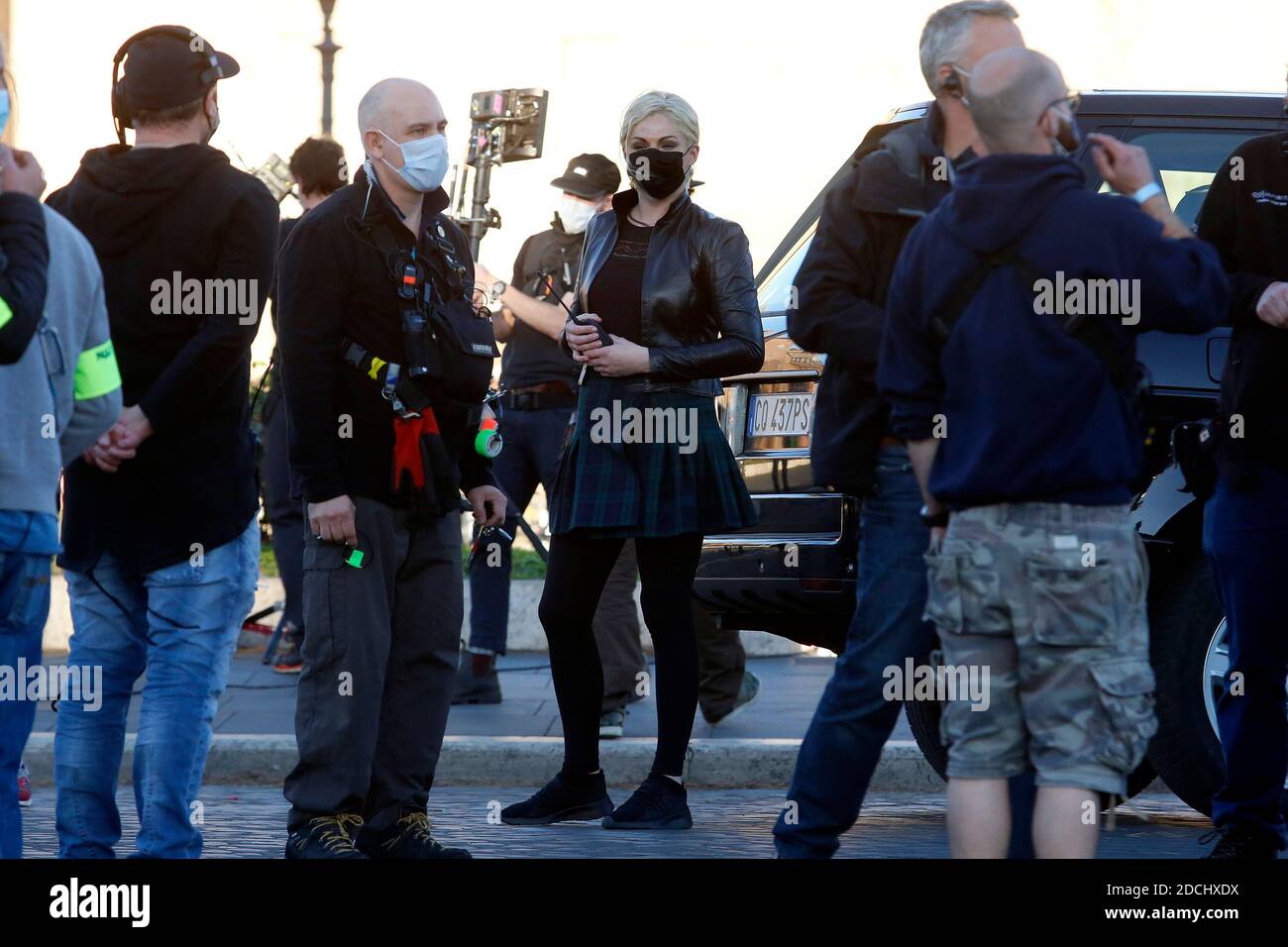 Rome, Italie. 21 novembre 2020. L'actrice Pom Klementieff sur le tournage du film Mission impossible 7 sur les forums impériaux à Rome. Rome (Italie), 21 novembre 2020 photo Samantha Zucchi Insidefoto crédit: Insidefoto srl/Alay Live News Banque D'Images