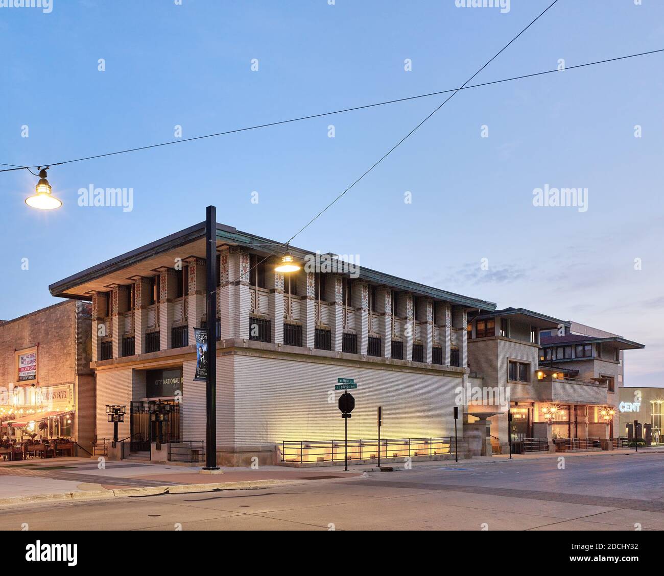 Park Inn Hotel conçu par Frank Lloyd Wright Banque D'Images