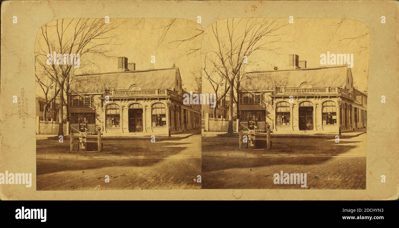 L'ancienne maison de sorcière, Salem Mass., image fixe, stéréographes, 1850 - 1930 Banque D'Images