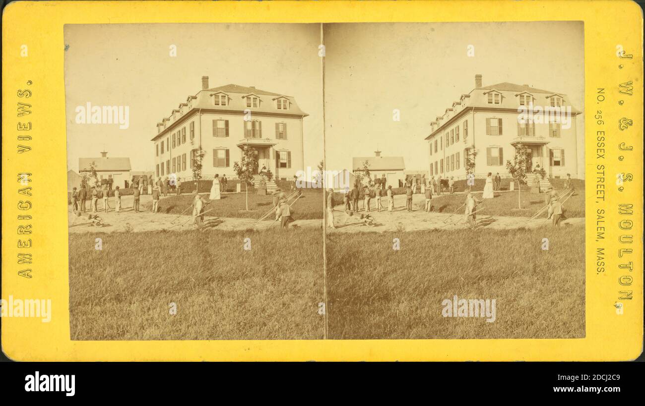 Plummer Farm on Salem Neck., image fixe, stéréographes, 1850 - 1930, J. W. & J. S. Molton Banque D'Images