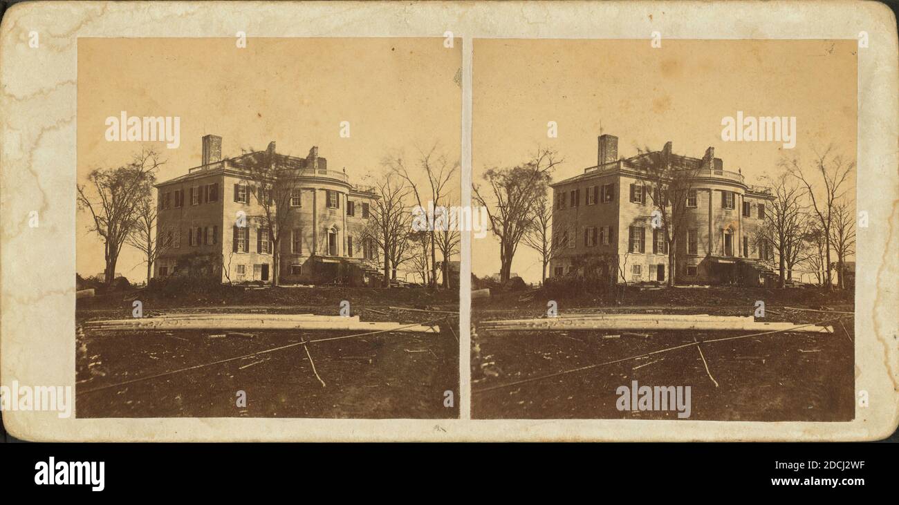 The 'KNOX Mansion', Thomasston., image fixe, stéréographes, 1850 - 1930 Banque D'Images