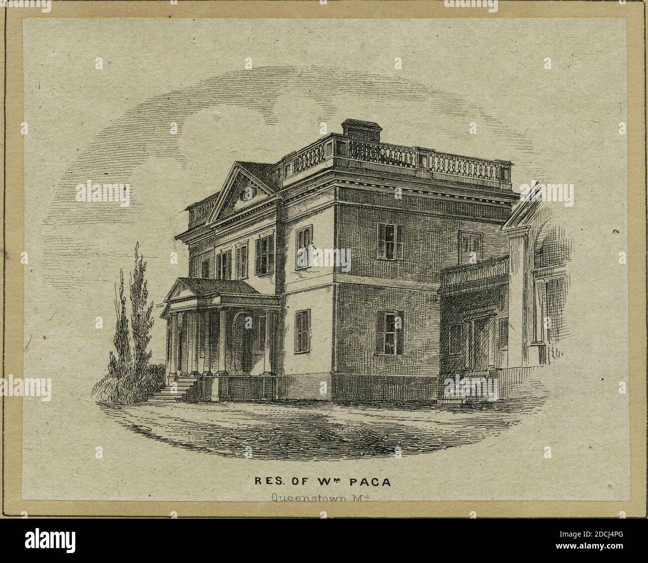 RES [résidence] de Wm. [William] Paca, Queenstown, Md., photo, tirages, 1865 Banque D'Images