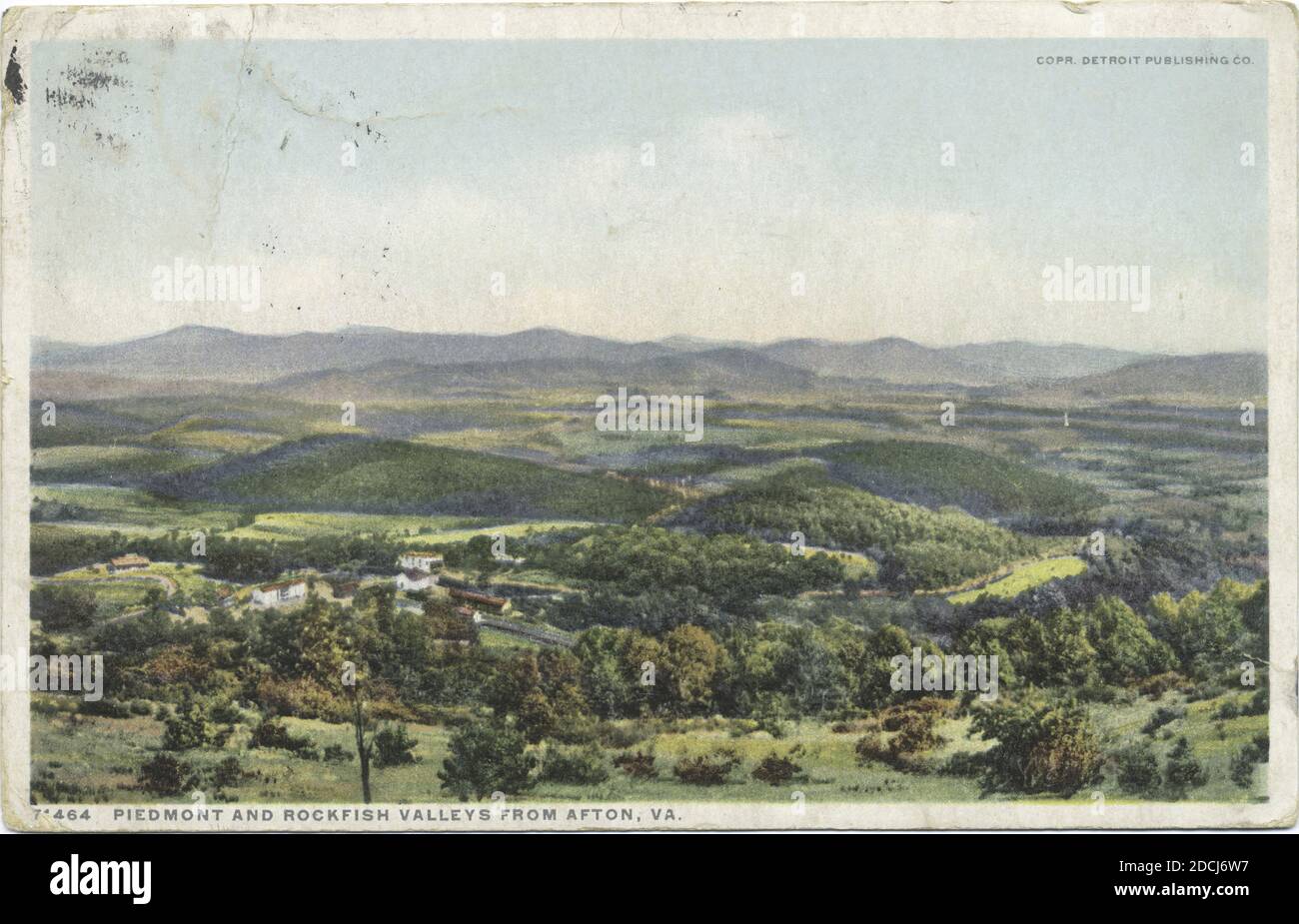 Piémont et Rockfish Vallées, Afton, Virginie, image fixe, cartes postales, 1898 - 1931 Banque D'Images