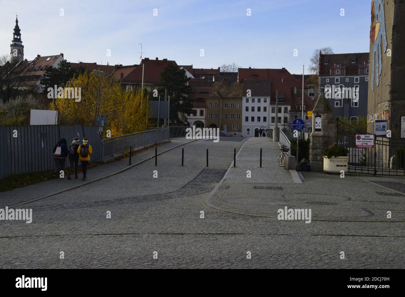 Zgorzelec nahe der Altstadtbrücke BEI Görlitz Neiße Banque D'Images