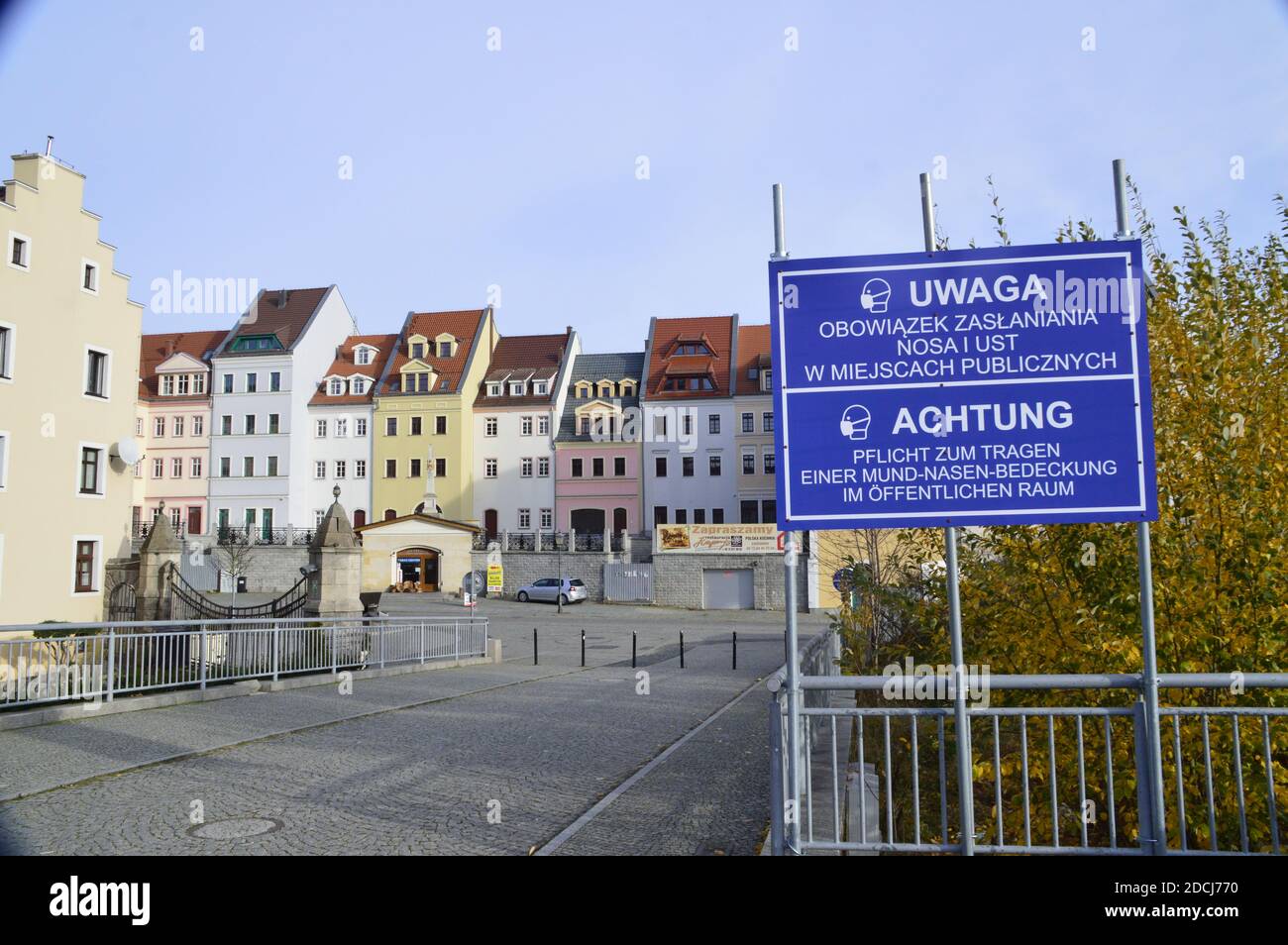 Zgorzelec nahe der Altstadtbrücke BEI Görlitz Neiße Banque D'Images