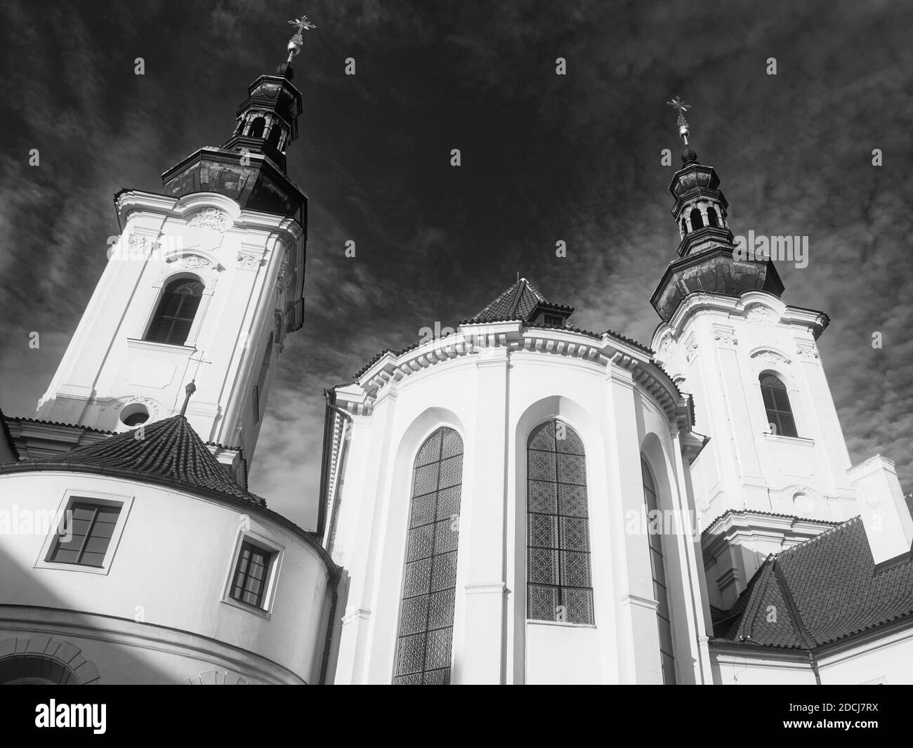 Monastère de Strahov à Prague, monument de l'architecture tchèque. Le plus ancien monastère est l'ordre des Monks prémonstruants. Banque D'Images