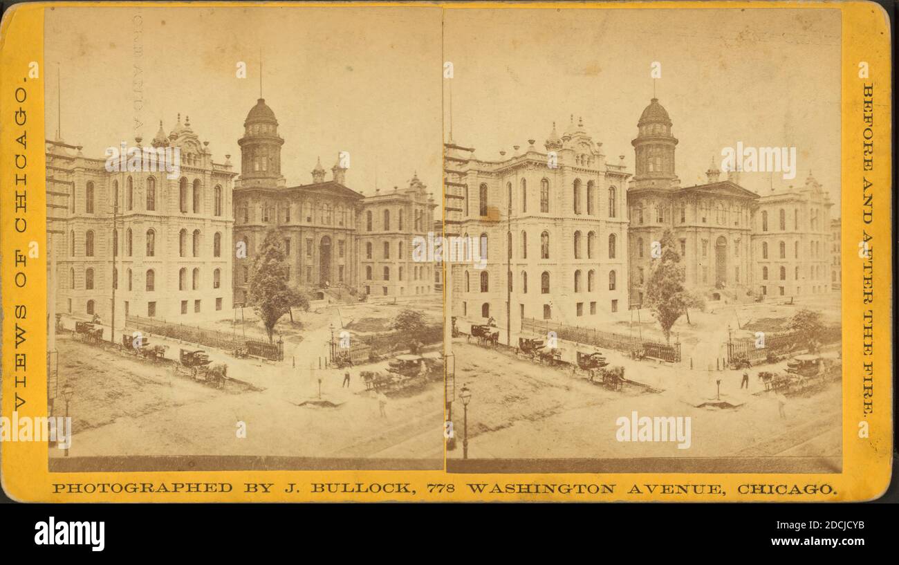 Palais de justice., image fixe, stéréographes, 1850 - 1930, Bullock, John (n. 1827 Banque D'Images