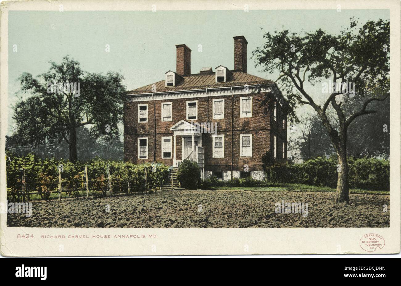 Richard Carval House, Annapolis, Md., image fixe, cartes postales, 1898 - 1931 Banque D'Images