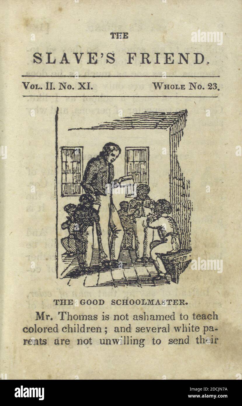 Le bon maître d'école, image fixe, 1837 Banque D'Images