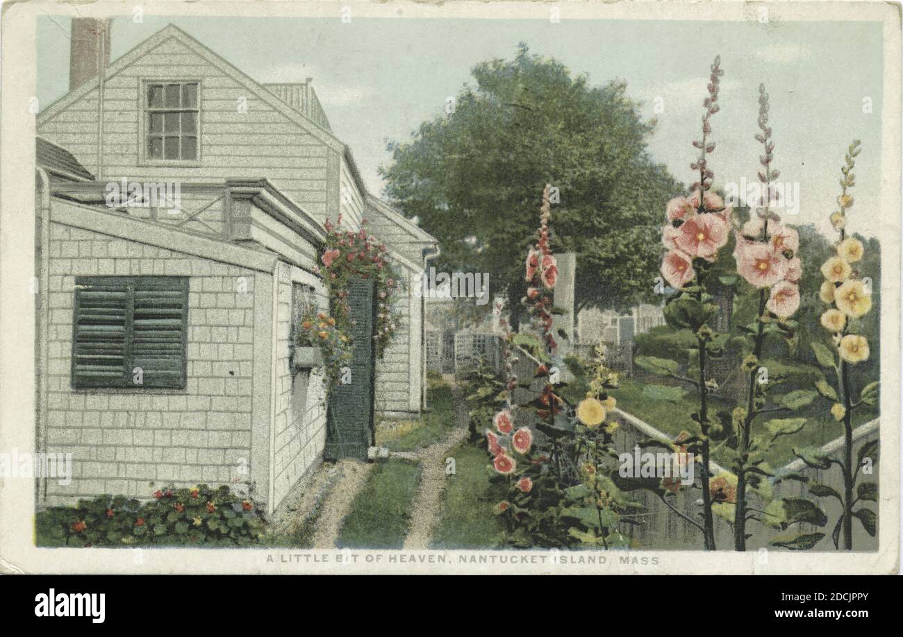 Un peu de ciel, Nantucket Island, Massachusetts, image fixe, cartes postales, 1898 - 1931 Banque D'Images