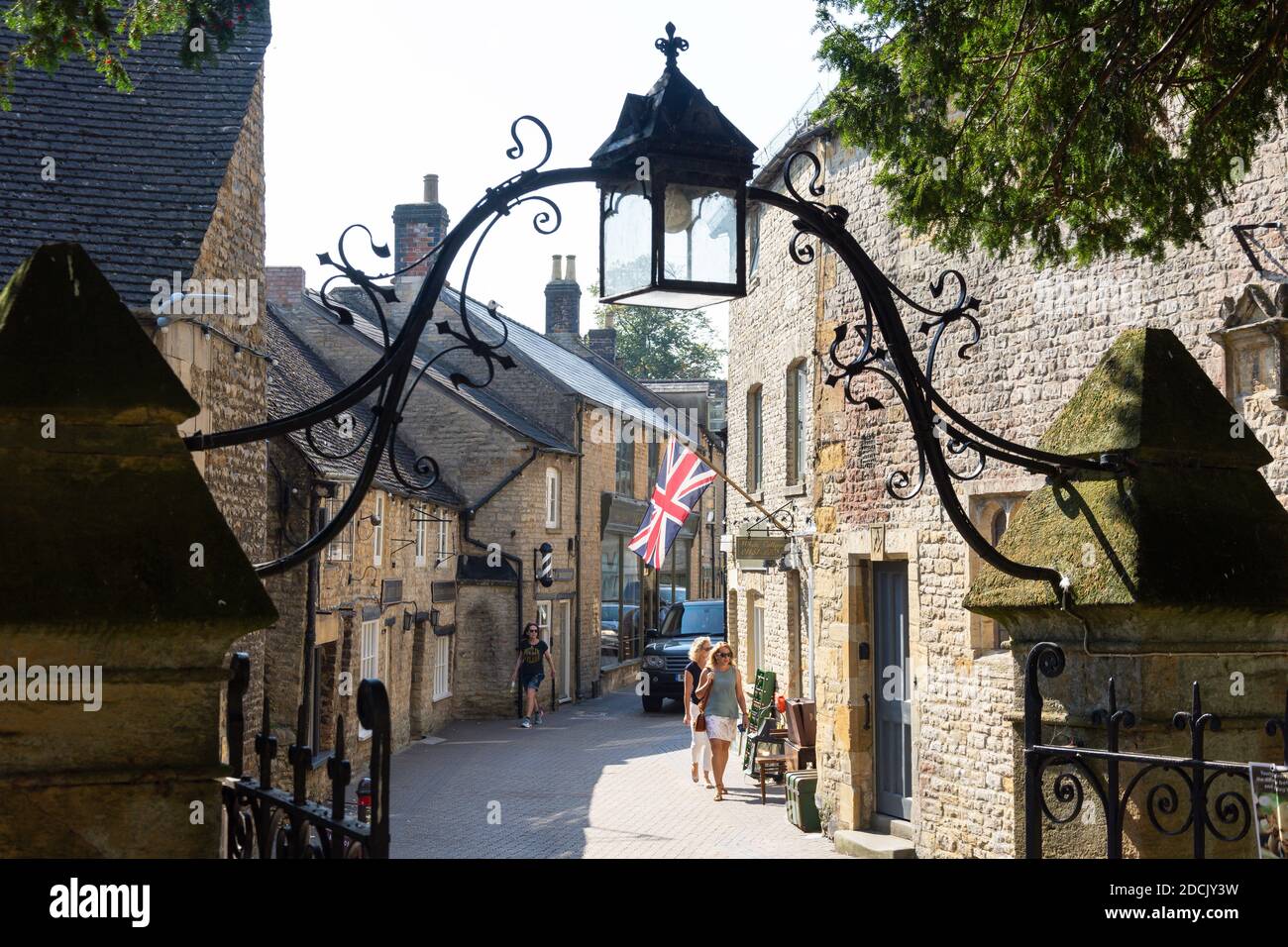 Church Street, Stow-on-the-Wold, Gloucestershire, Angleterre, Royaume-Uni Banque D'Images