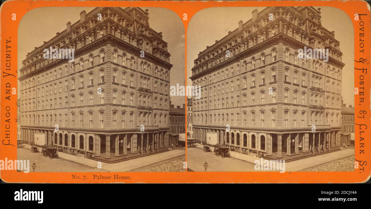 Palmer House., image fixe, stéréographes, 1871, Lovejoy & Foster Banque D'Images