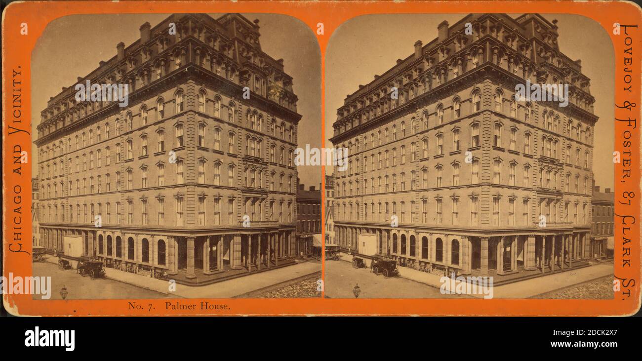 Palmer House., image fixe, stéréographes, 1850 - 1930, Lovejoy & Foster Banque D'Images