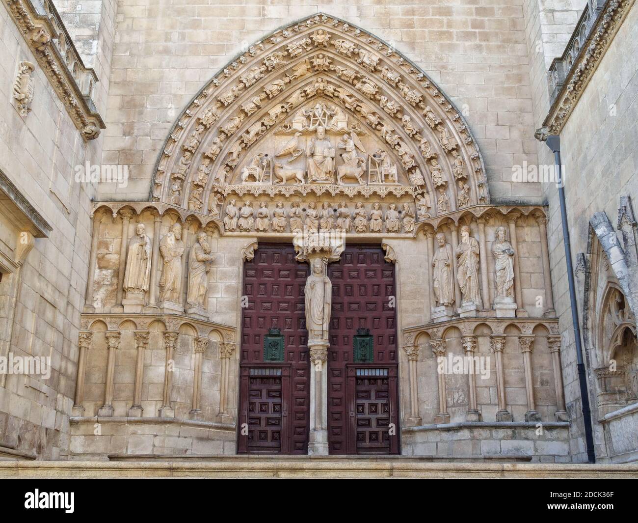 Portail sud (Portada del Sarmental) de la Cathédrale Saint Mary - Burgos, Castille et Leon, Espagne Banque D'Images